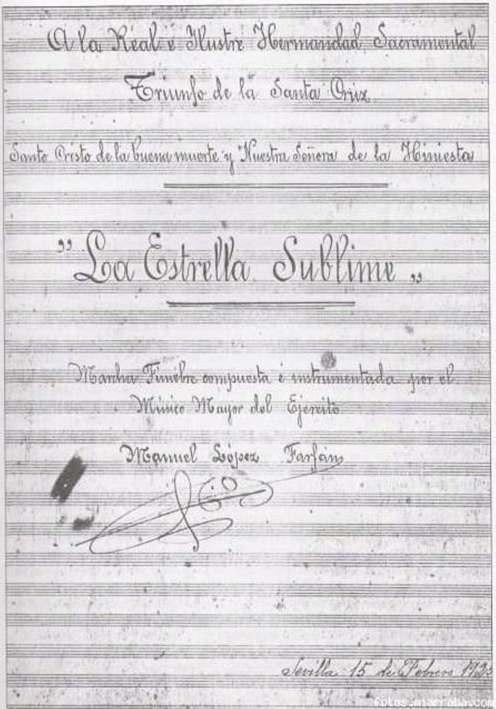 Portada de 'La Estrella Sublime', fechada tal día como hoy de hace un siglo