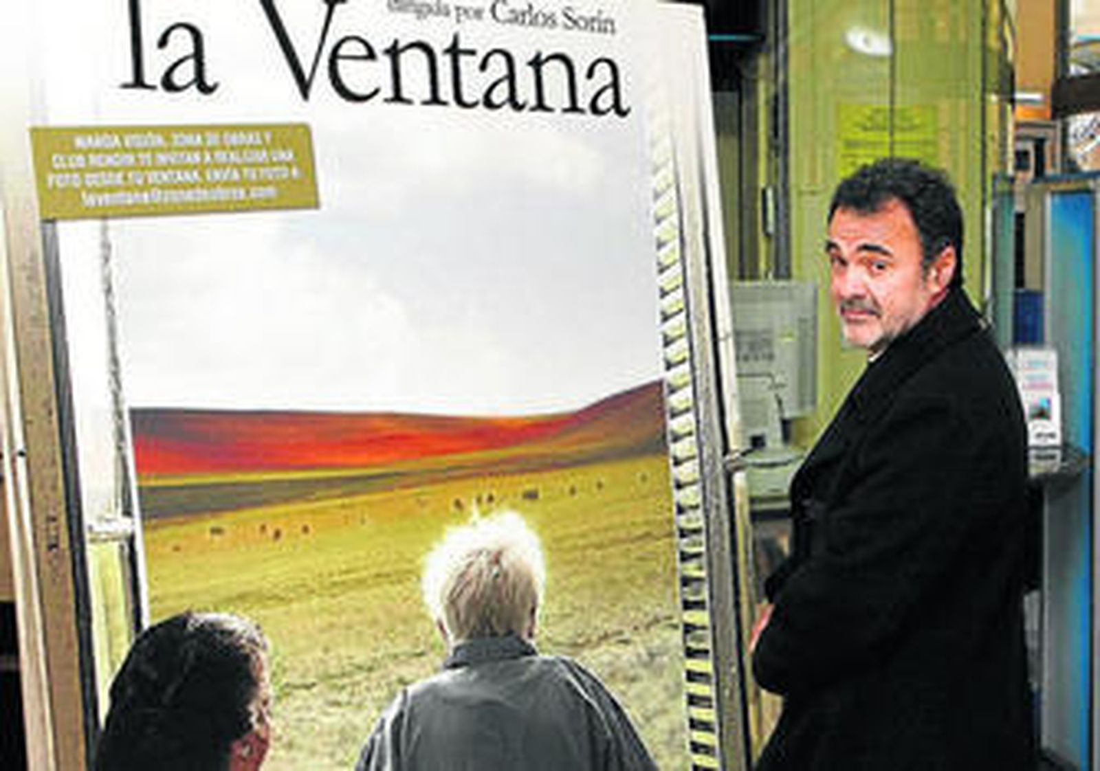 El realizador argentino Carlos Sorín presentó ayer en Madrid su nueva película, 'La ventana'.