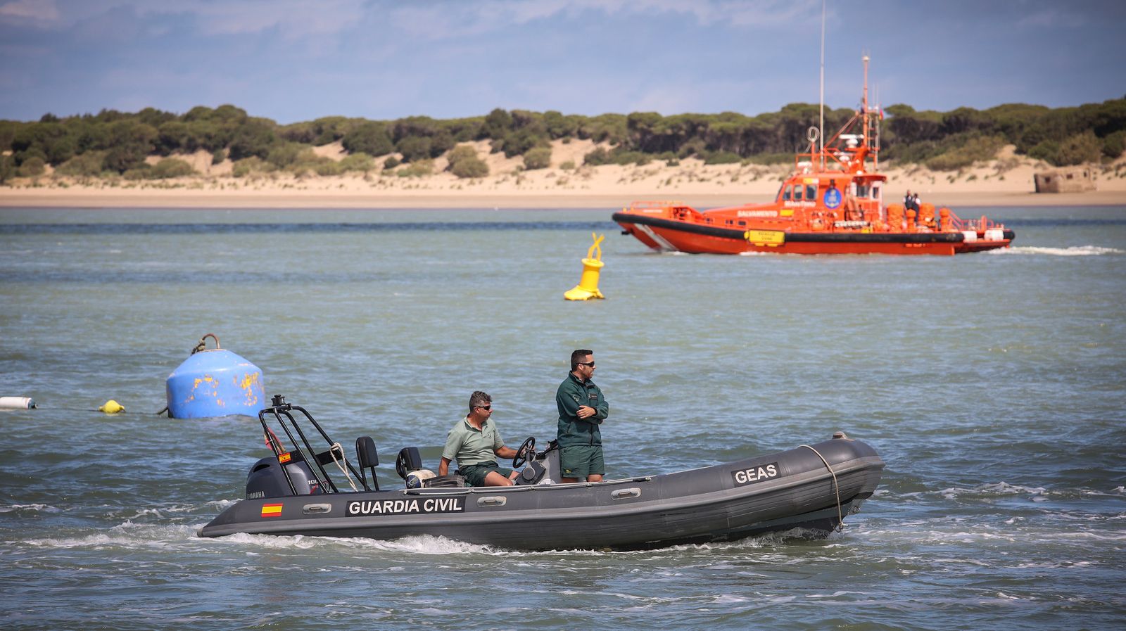 Imágenes del dispositivo en Bajo de Guía de la Guardia Civil
