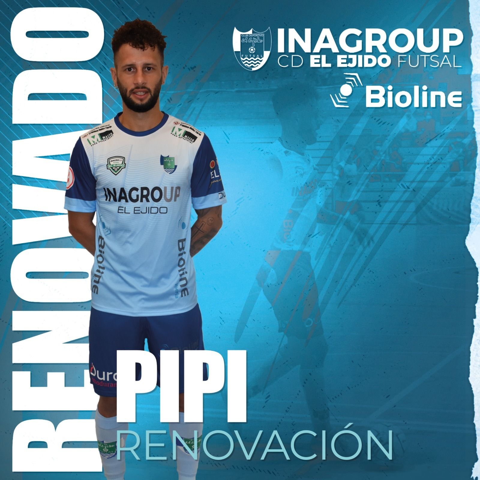 Pipi, el tercer renovado en el Inagroup El Ejido Futsal
