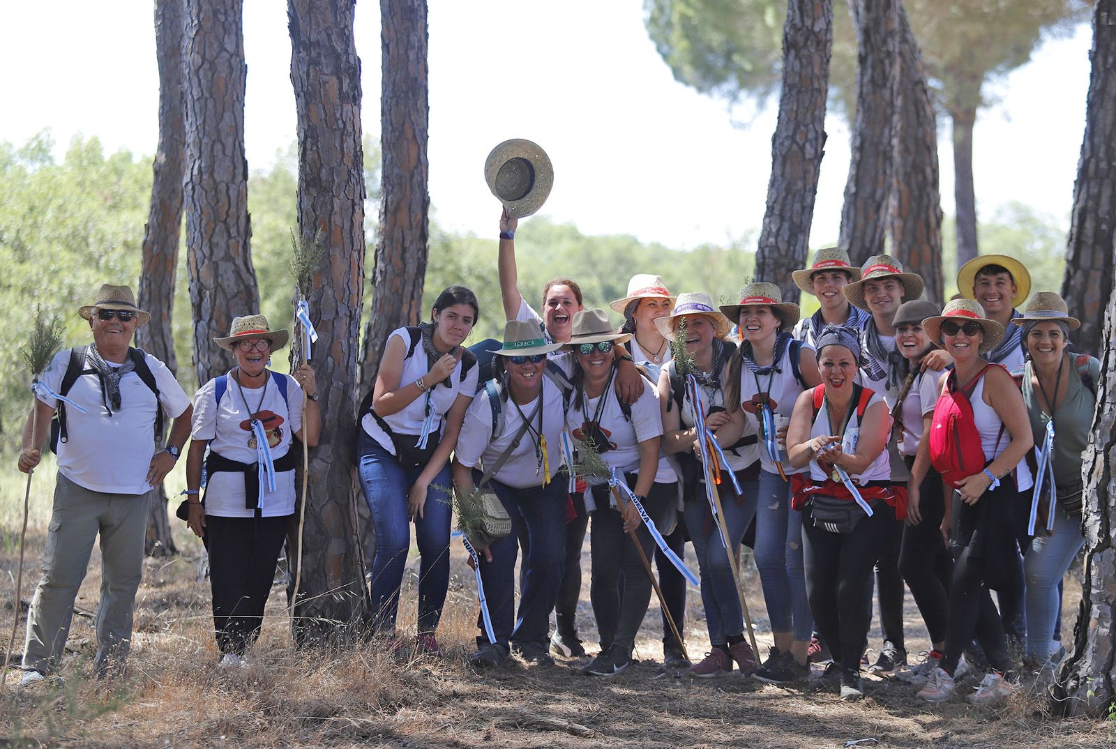 Todos los peregrinos de la Hermandad de Huelva, en imágenes