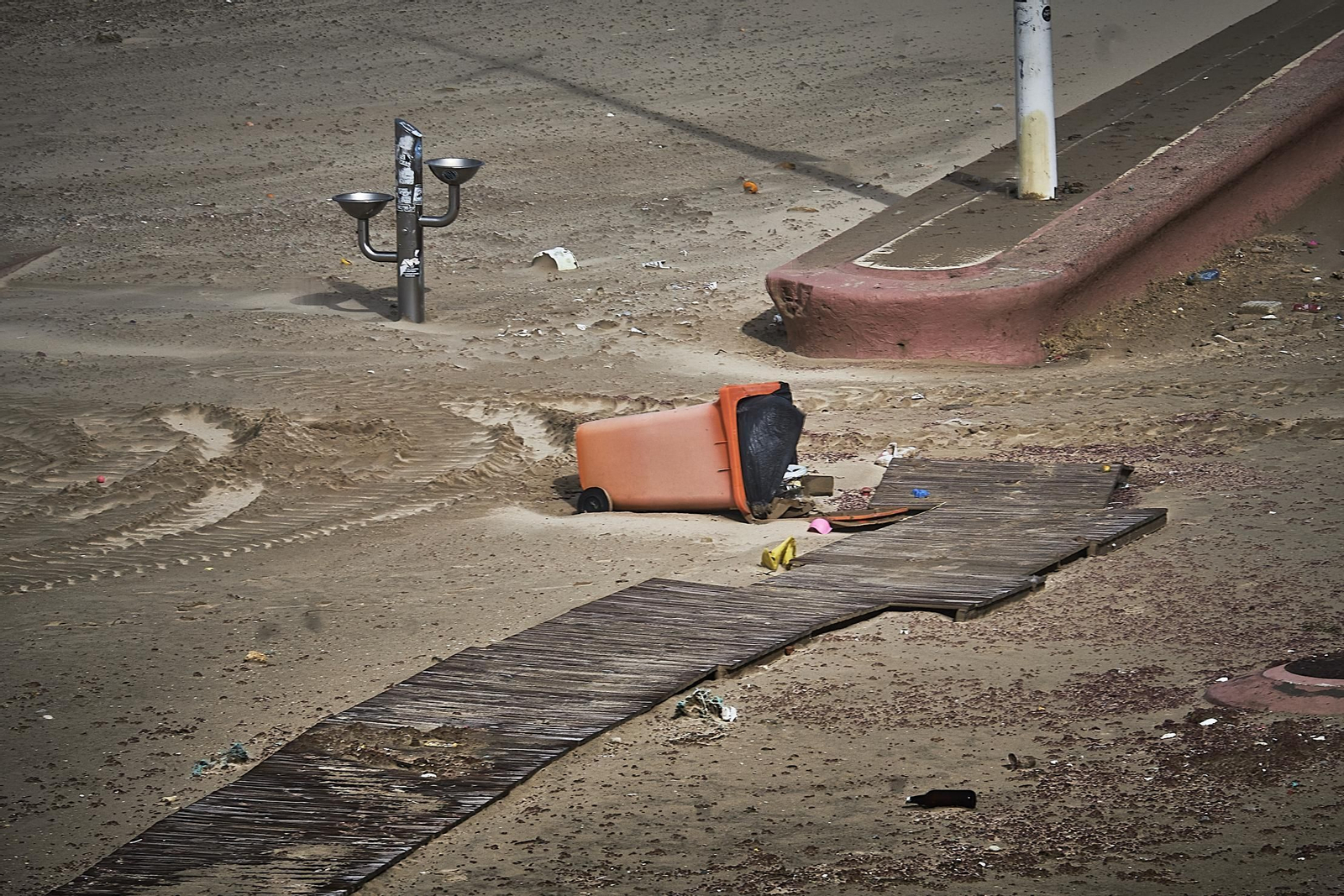 Efectos del temporal en Cádiz