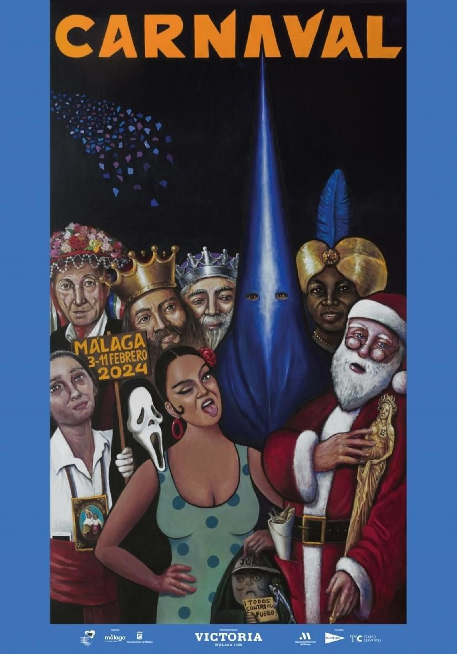 El cartel del Carnaval de Málaga 2024.