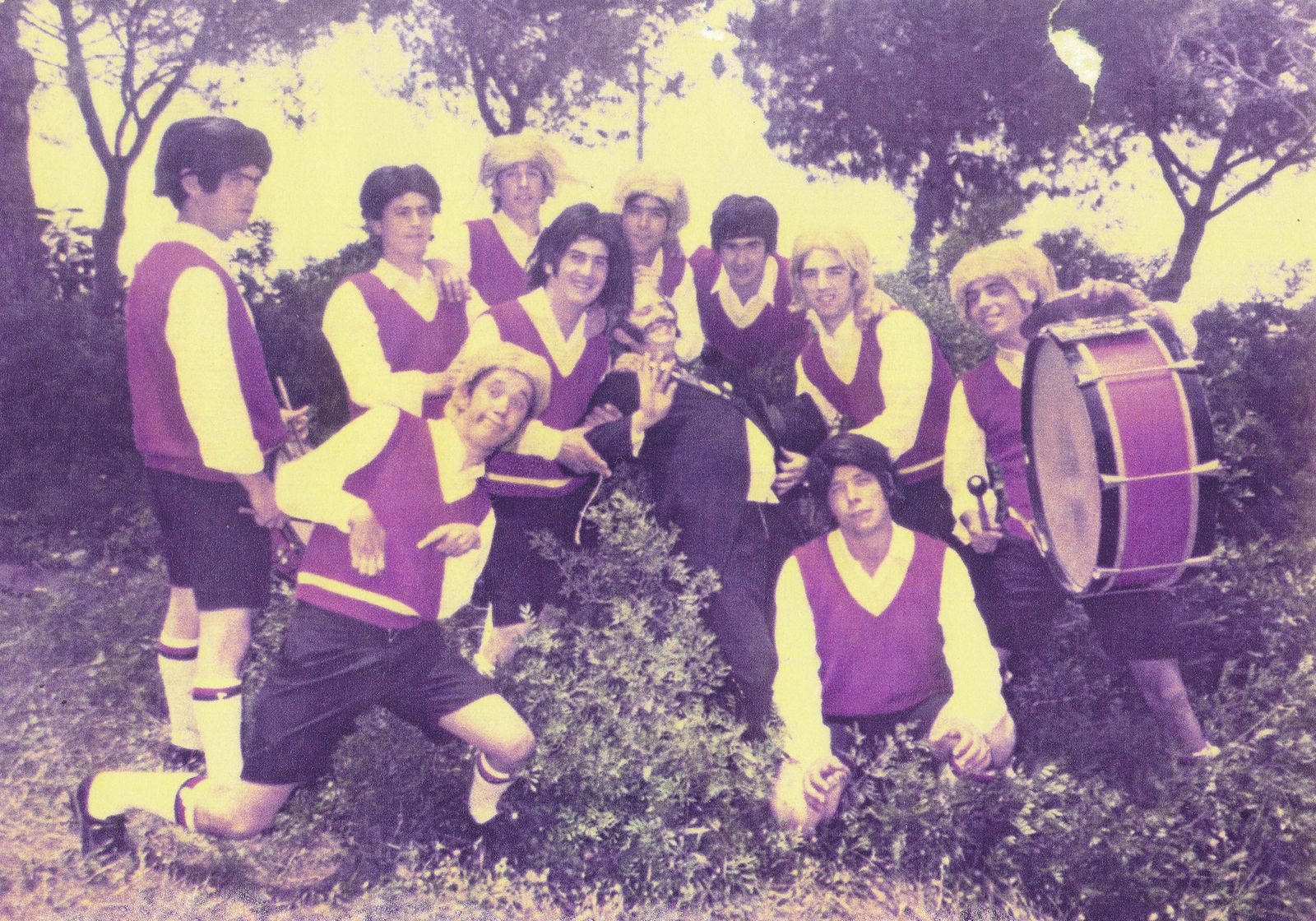 Chirigota 'Los Zipi y Zape', del año 1971.