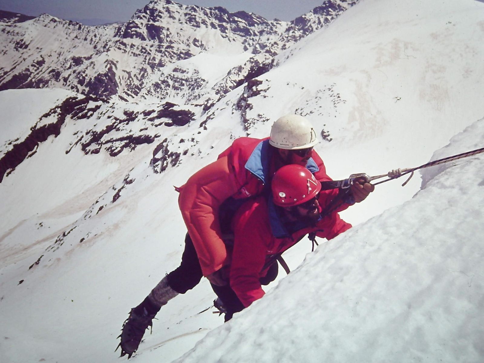 Imagen del simulacro aquel 17 de enero de 1985.