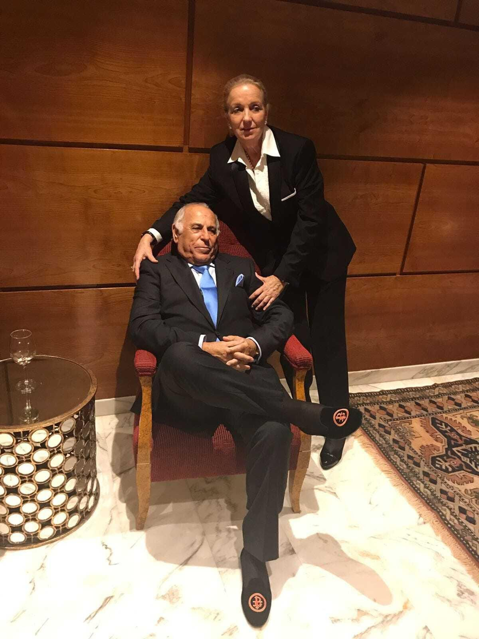 Juan Galán posa con Isabel Aguilar.