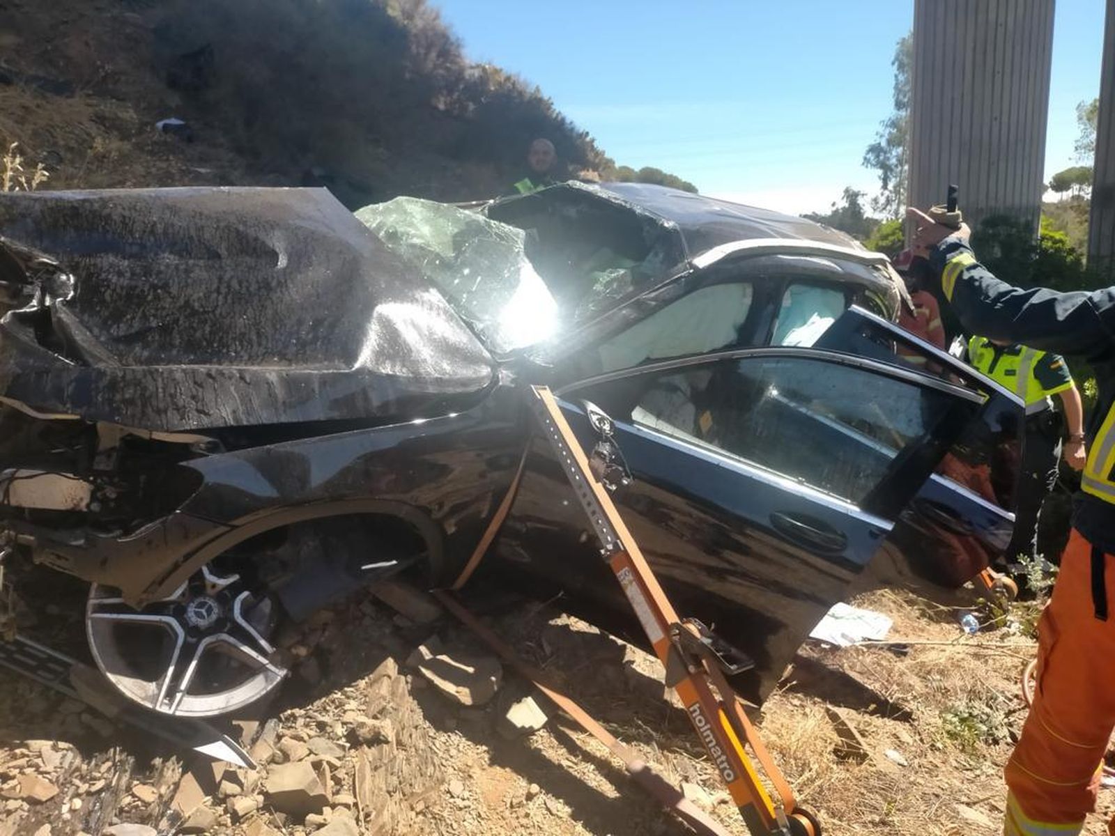 Estado en el que quedó el vehículo accidentado.