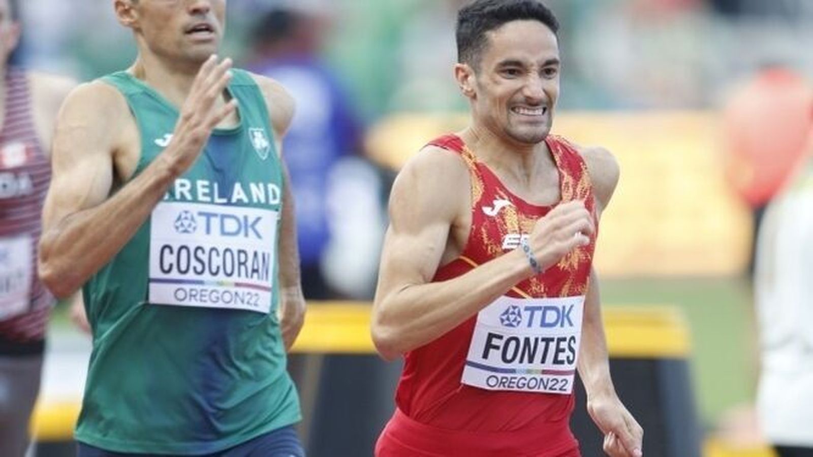 Ignacio Fontes, en las semifinales en Eugene.