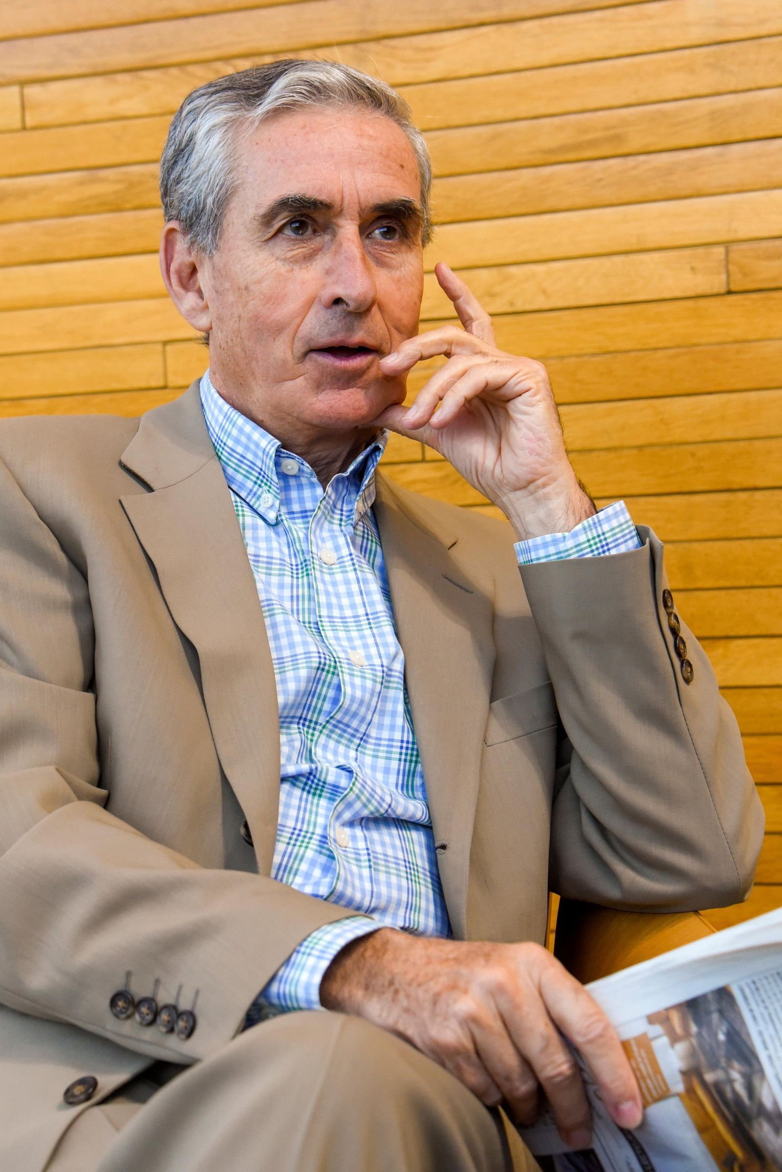 Ramón Jáuregui, en las instalaciones del Parlamento Europeo.