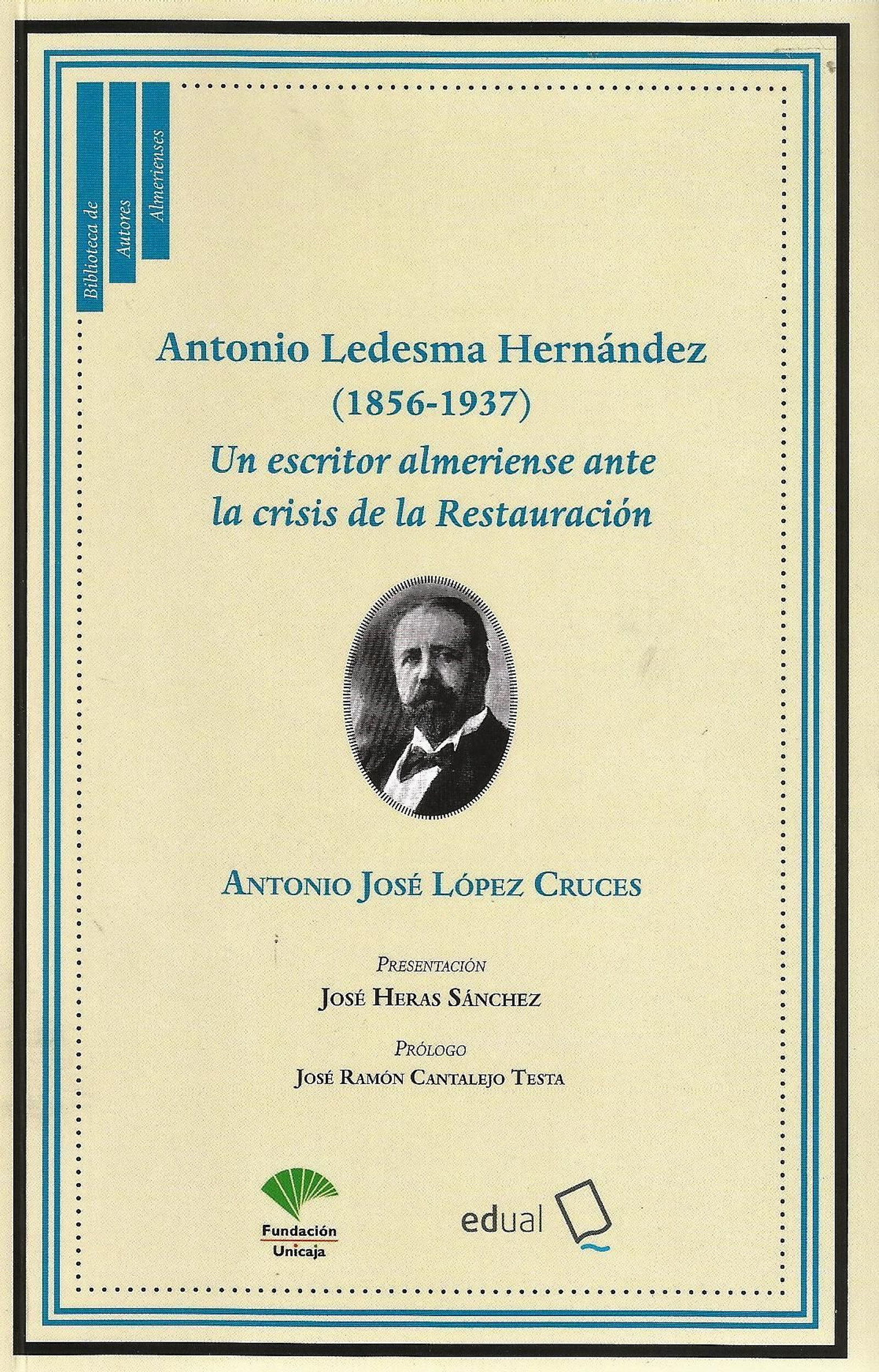 Portada de la obra dedicada a Antonio Ledesma Hernández.