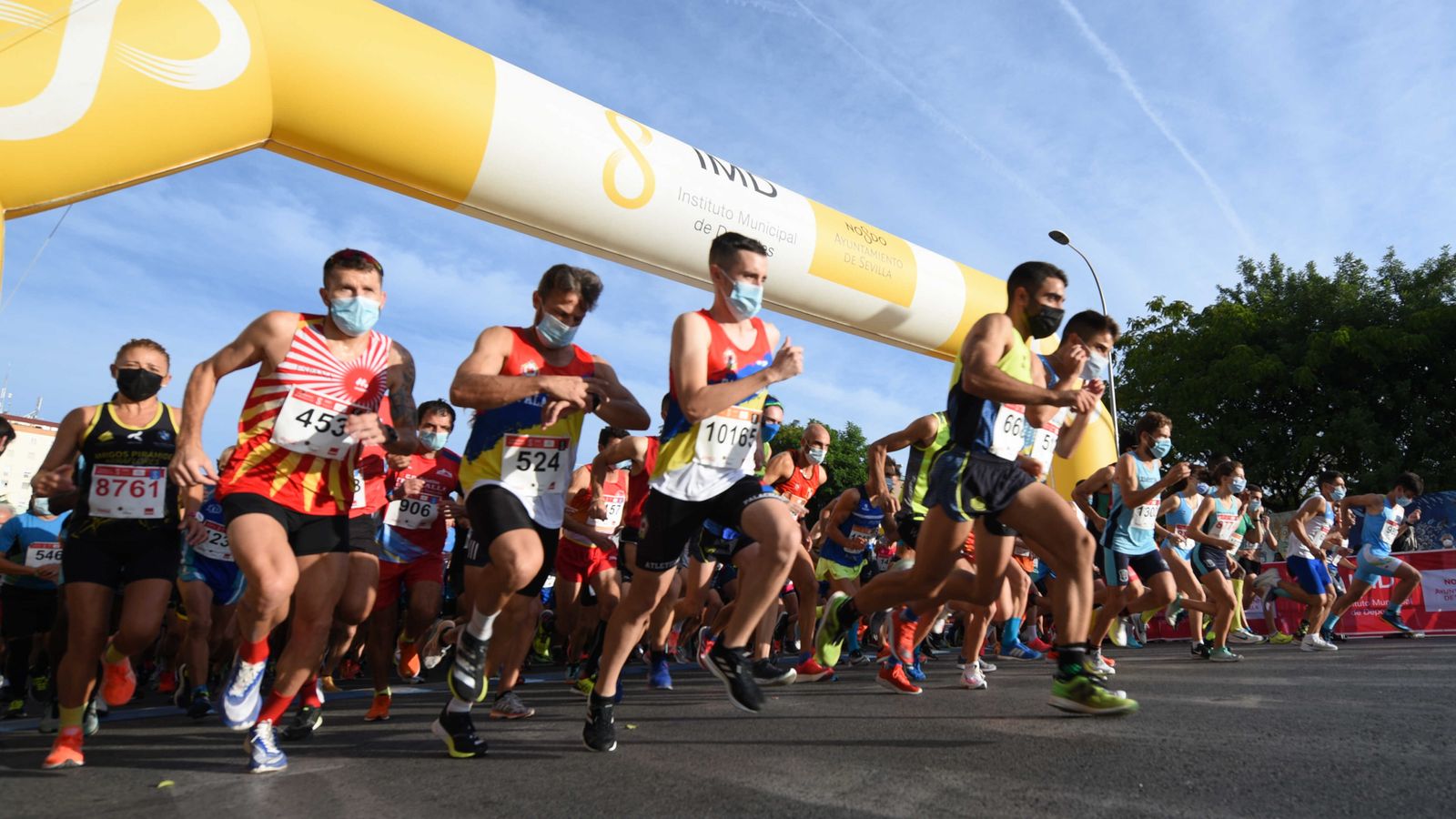 El momento de la salida de la carrera.