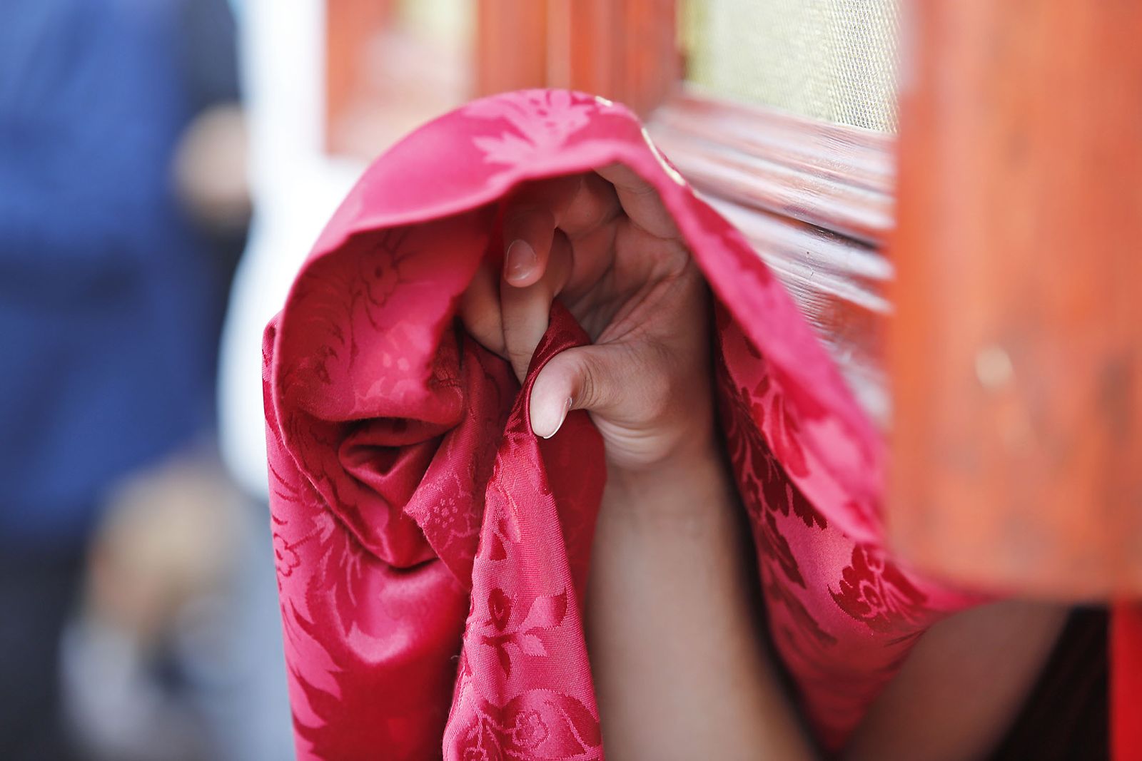 Imágenes del Sagrado corazón de Jesús en procesión por las calles del centro