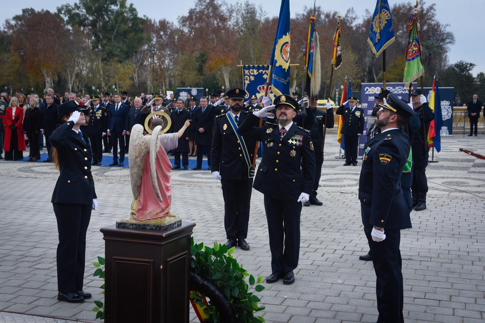 Acto de celebración del Bicentenario de la Policía Nacional en Sevilla