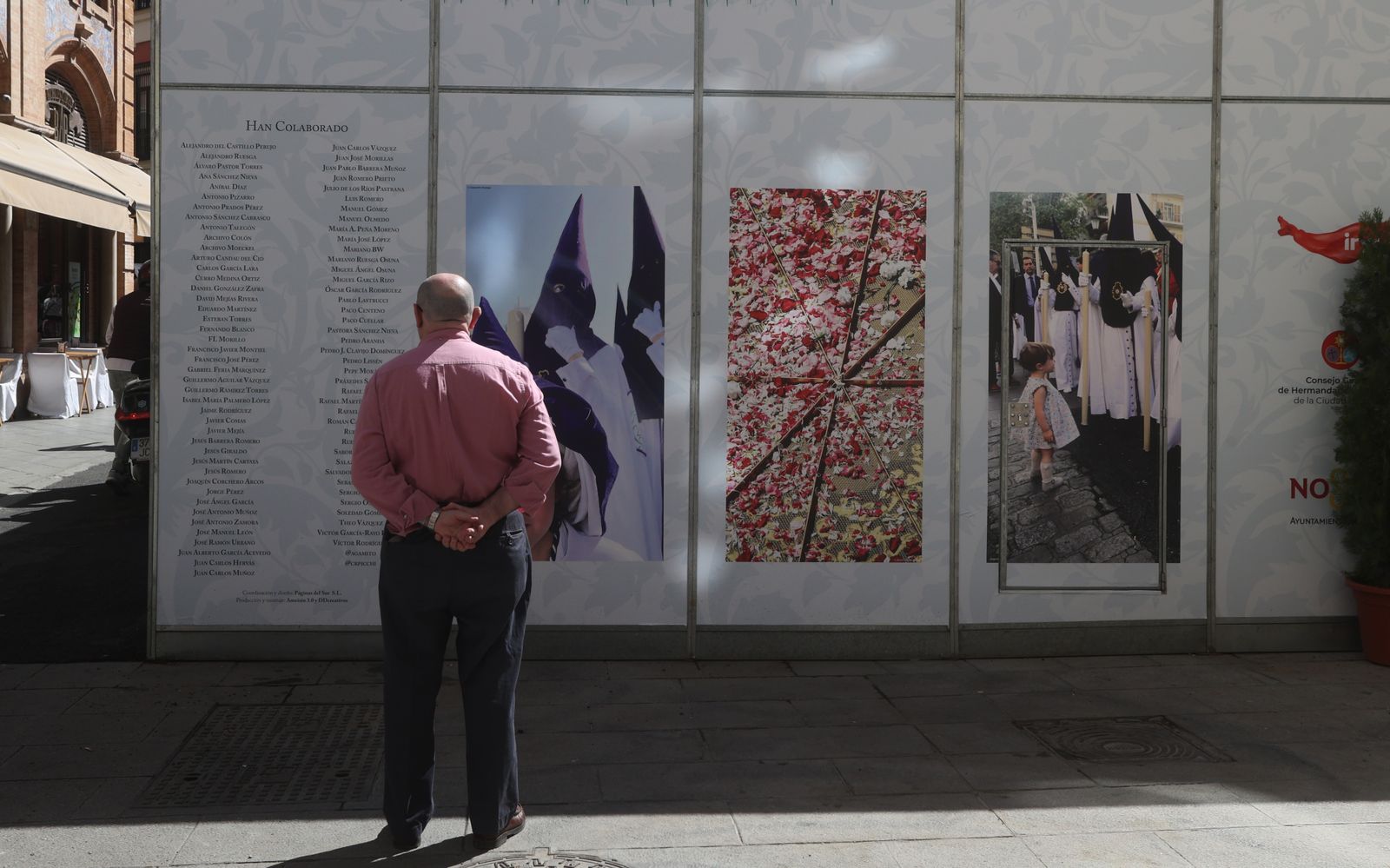 Vinilos en los palcos de la Plaza de San Francisco