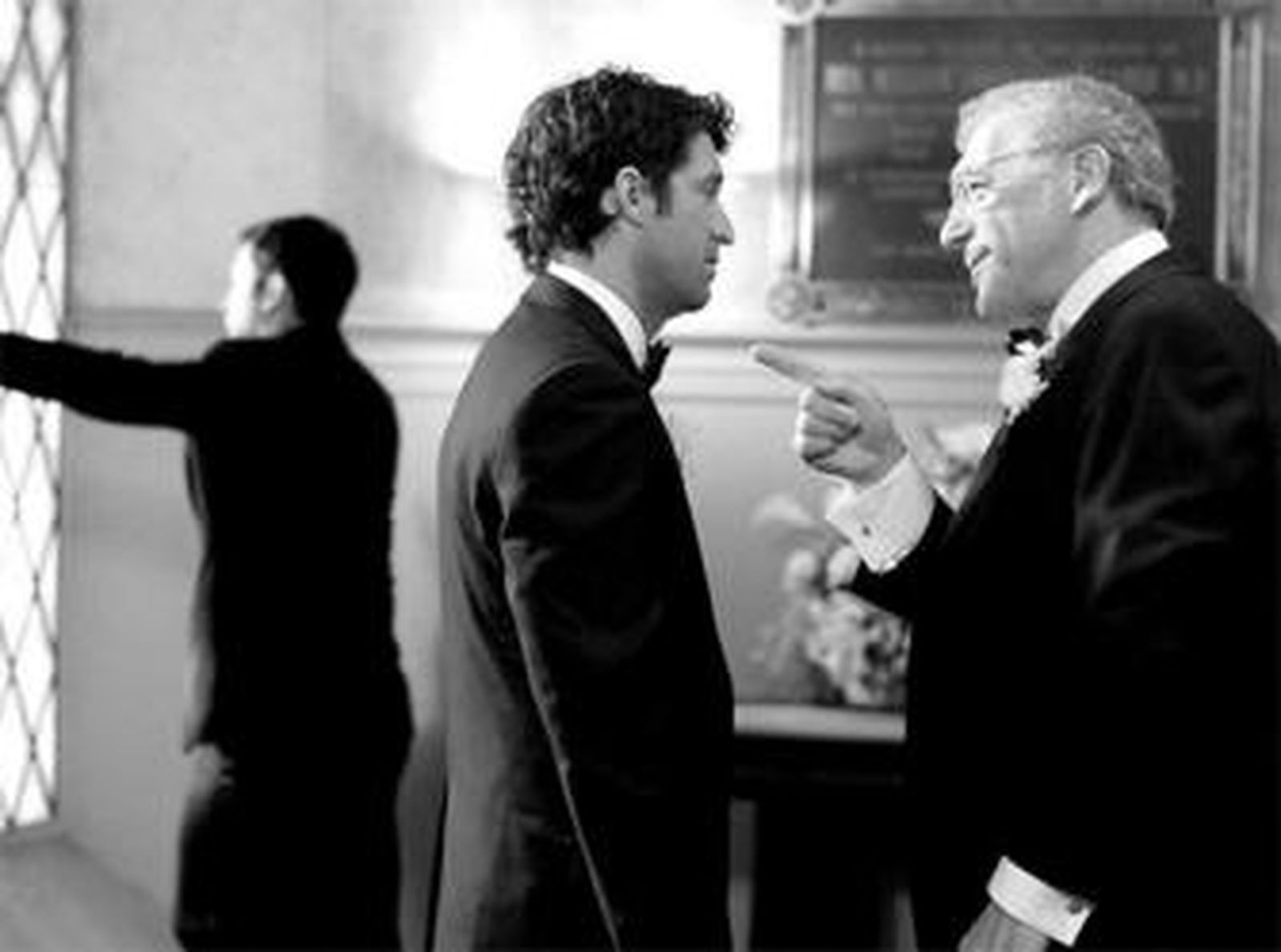 Sydney Pollack junto a Patrick Dempsey en la cinta 'La boda de mi novia'.