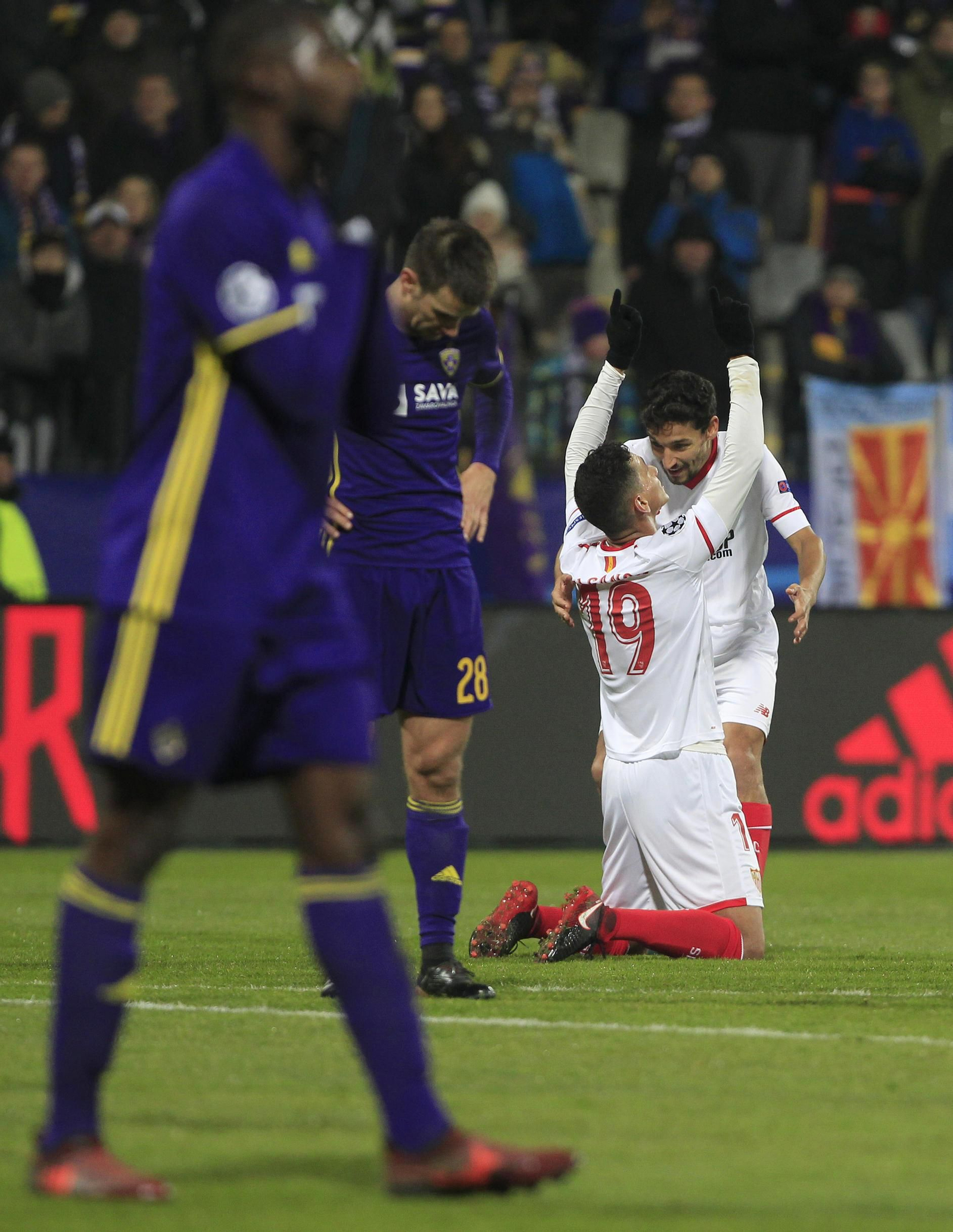 El Maribor-Sevilla FC, en imágenes