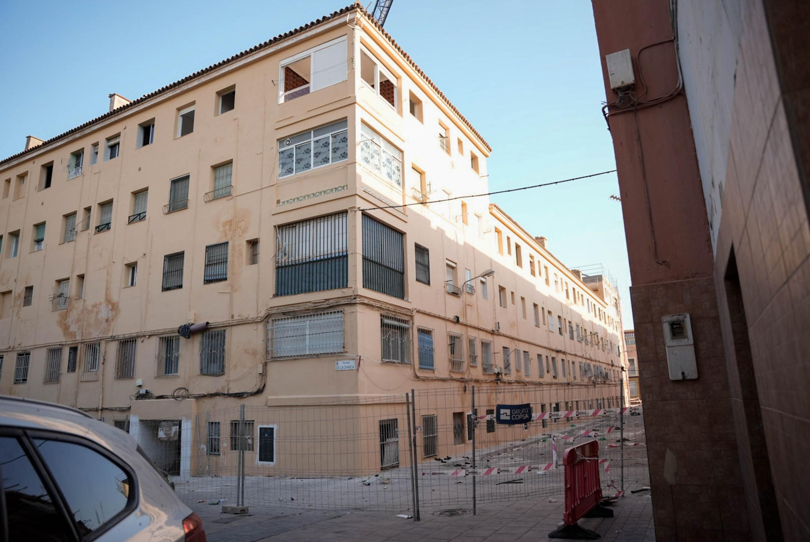 Las obras de rehabilitación en el edificio El Patio de Almería