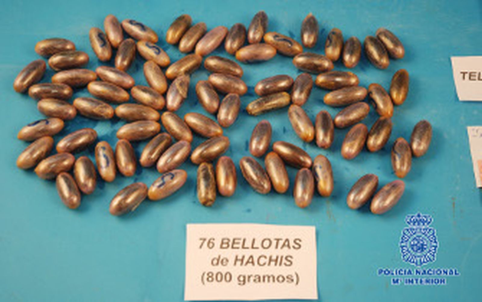 Detenido en el aeropuerto con 76 'bellotas' de hachís en su estomago