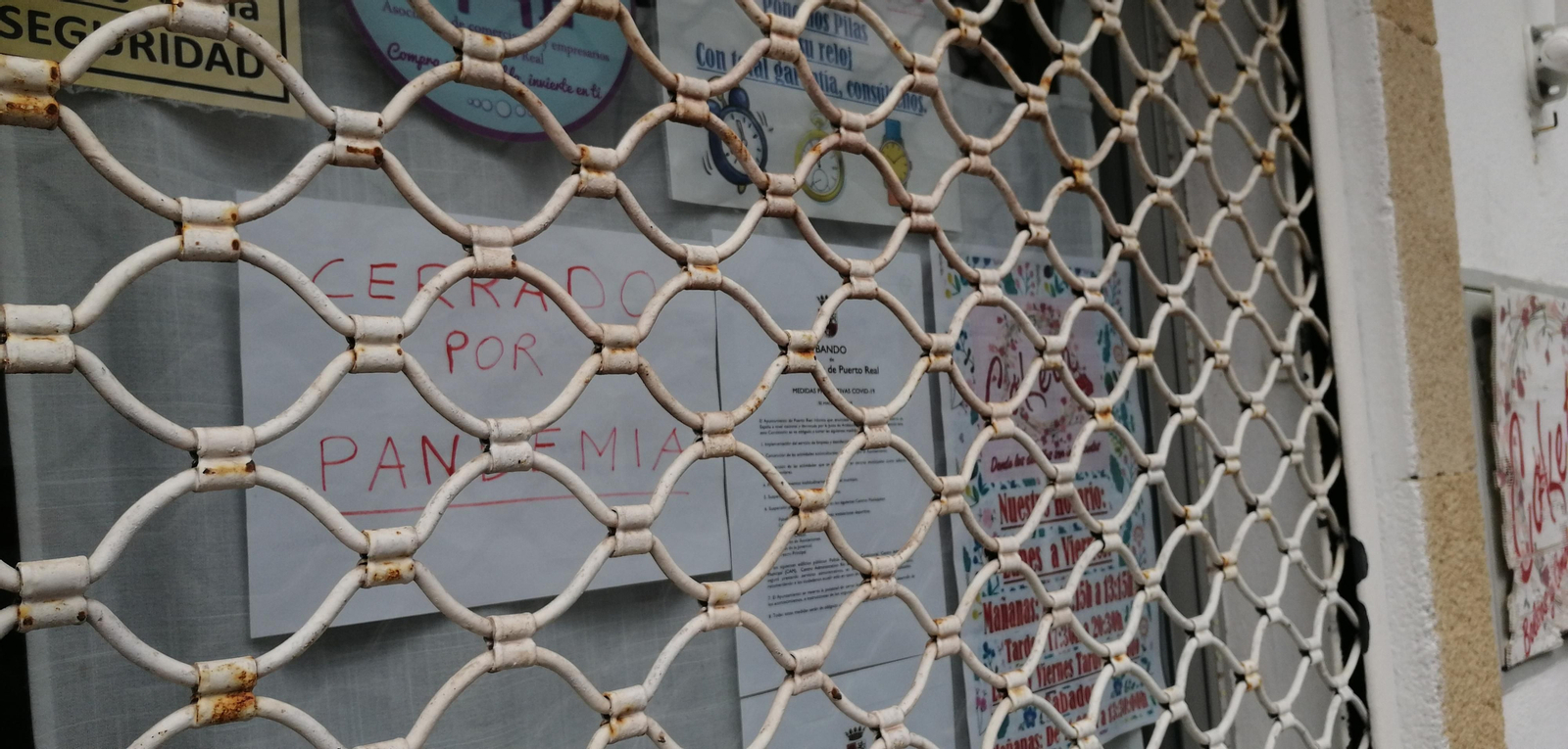 Uno de los muchos establecimientos cerrados durante el estado de alerta