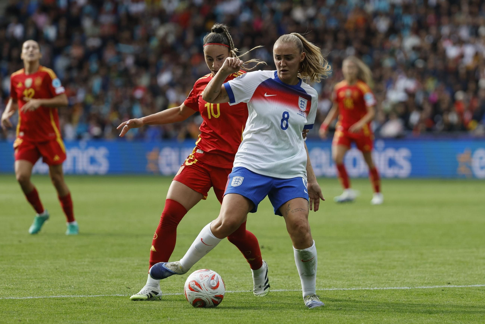 Las mejores imágenes de la final España - Inglaterra de la Eurocopa femenina