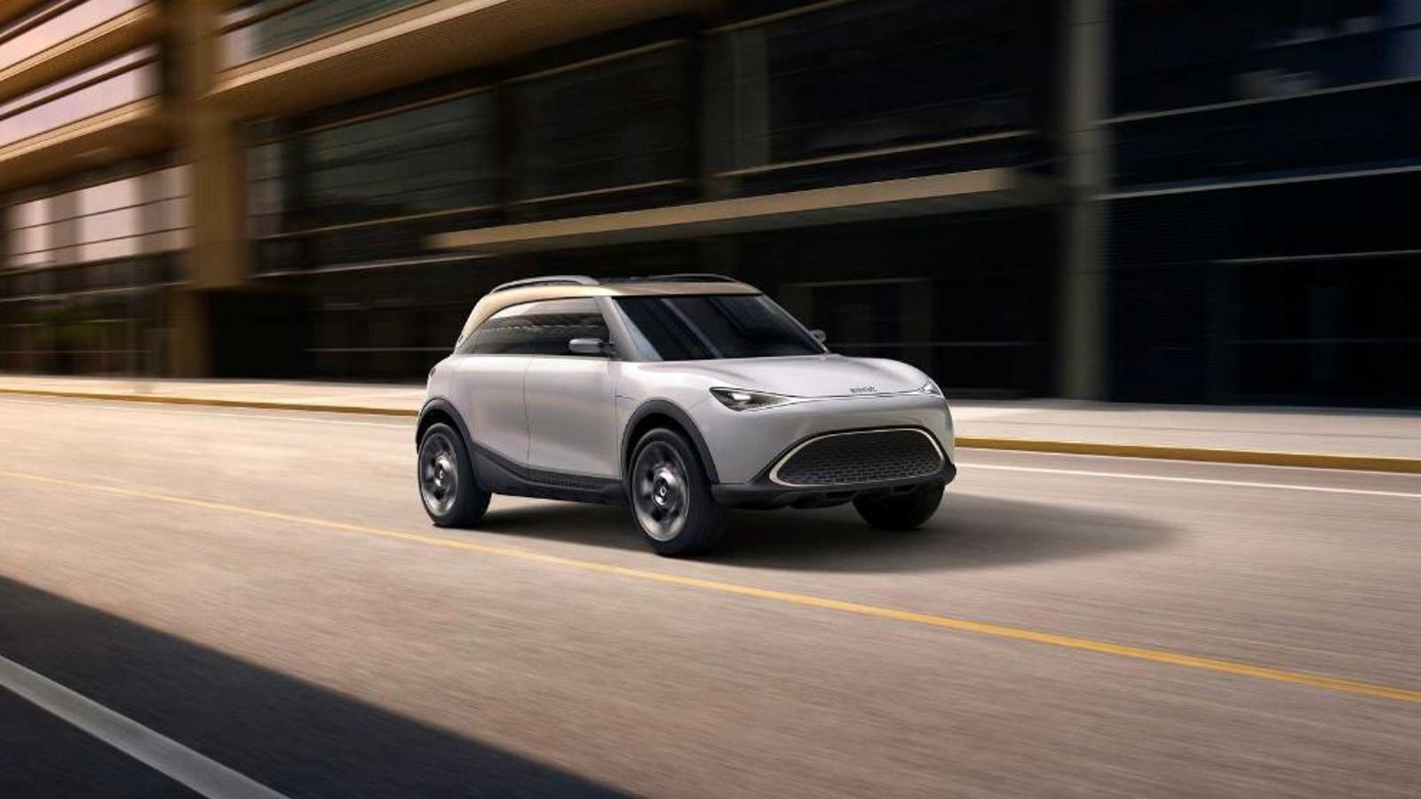 El SUV de producción será, como el Concept # 1, eléctrico. Smart no ha desvelado detalles sobre su sistema de propulsión.