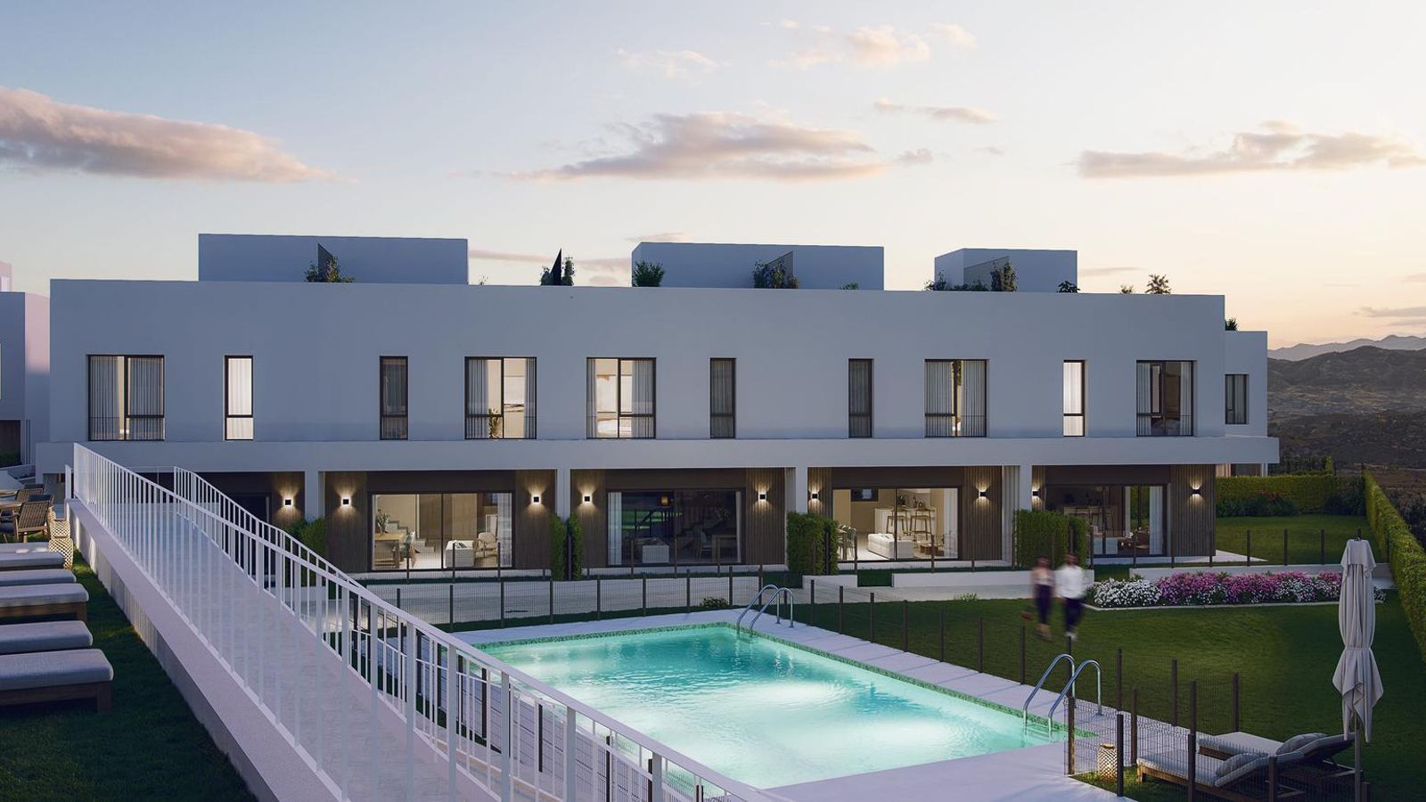 El residencial está formado viviendas unifamiliares cuidadosamente diseñadas y con jardín privado. El residencial está formado viviendas unifamiliares cuidadosamente diseñadas y con jardín privado.