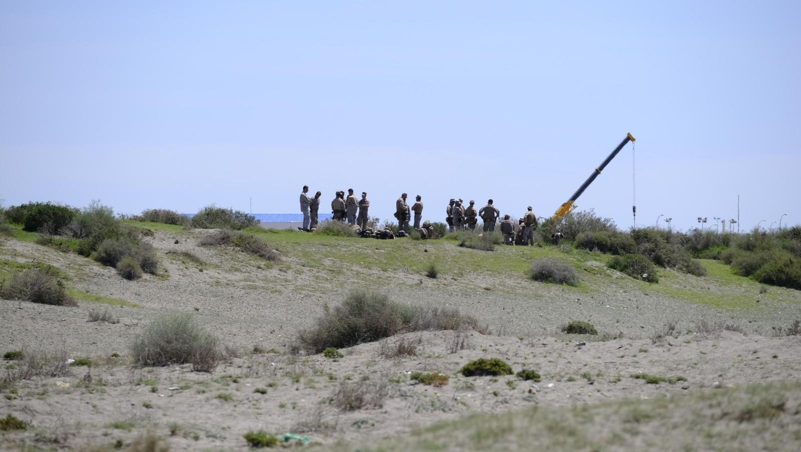 Desembarco de la Infantería de Marina en la Playa del Perdigal, en El Alquián-Almería