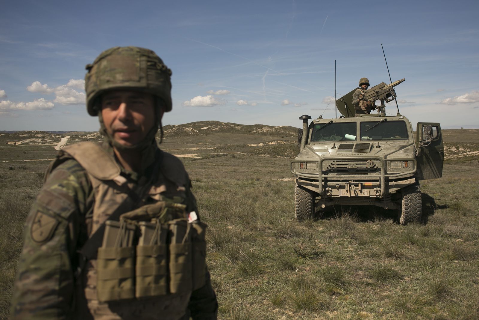 De maniobras con la Legión