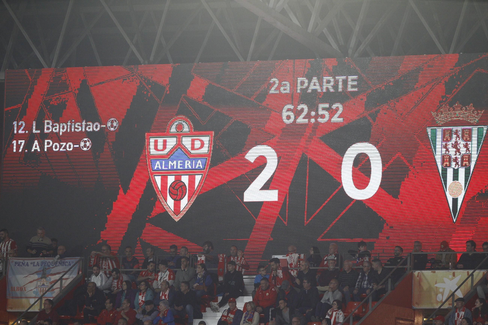 Las mejores imágenes del partido de fútbol U.D. Almería-Córdoba C.F.