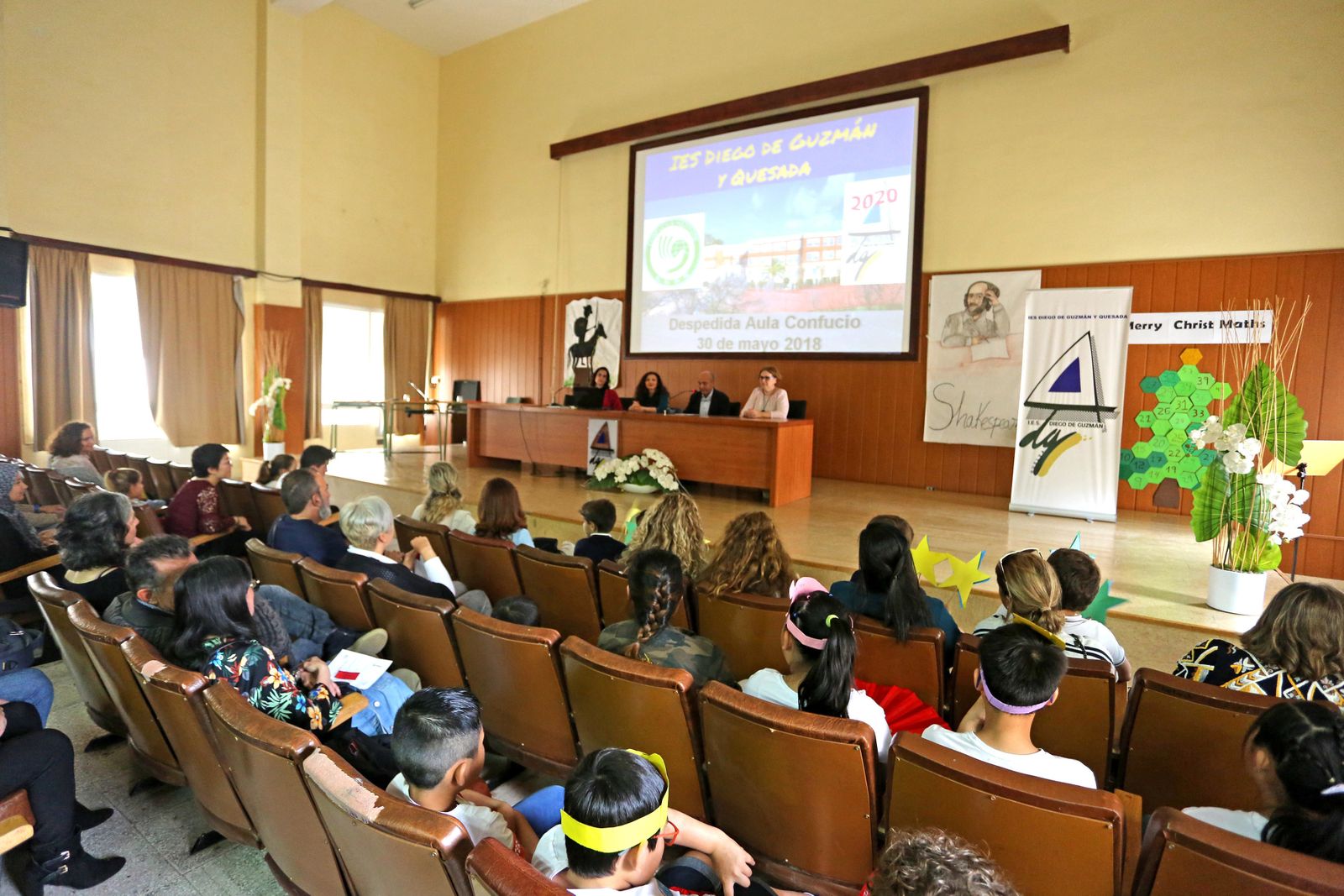 Celebración de la clausura del curso en el Salón de Actos del IES Diego de Guzmán y Quesada.