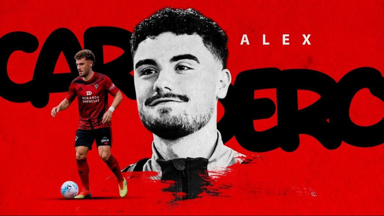 Alex Cardero, nuevo jugador del CD Mirandés.