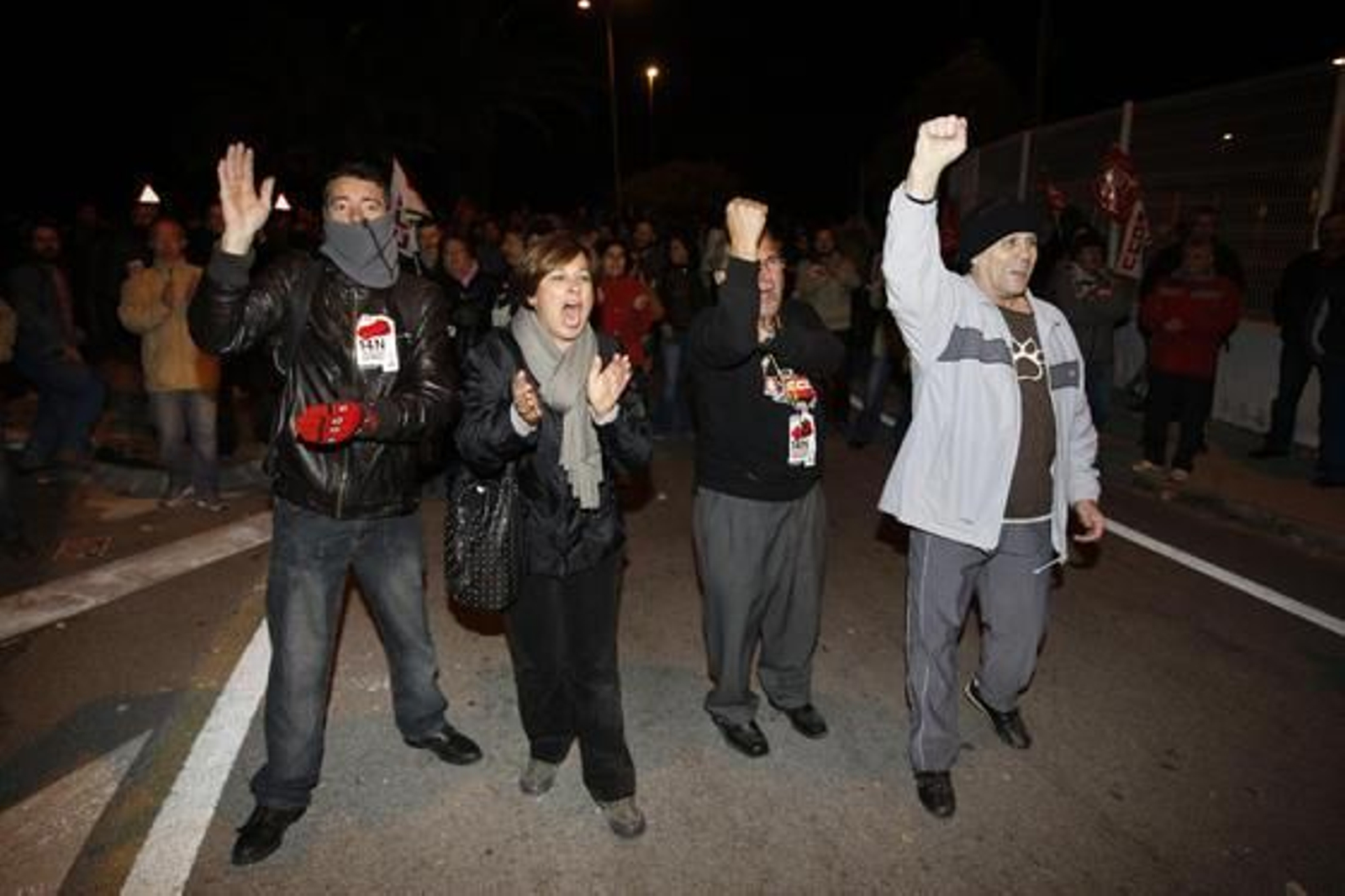 Primeras disputas en la huelga 

Foto: Javier Albiñana