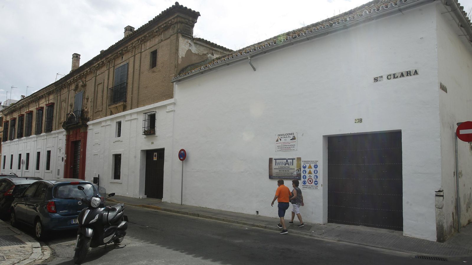 La casa-palacio de la familia Bucarelli, en la calle Santa Clara.