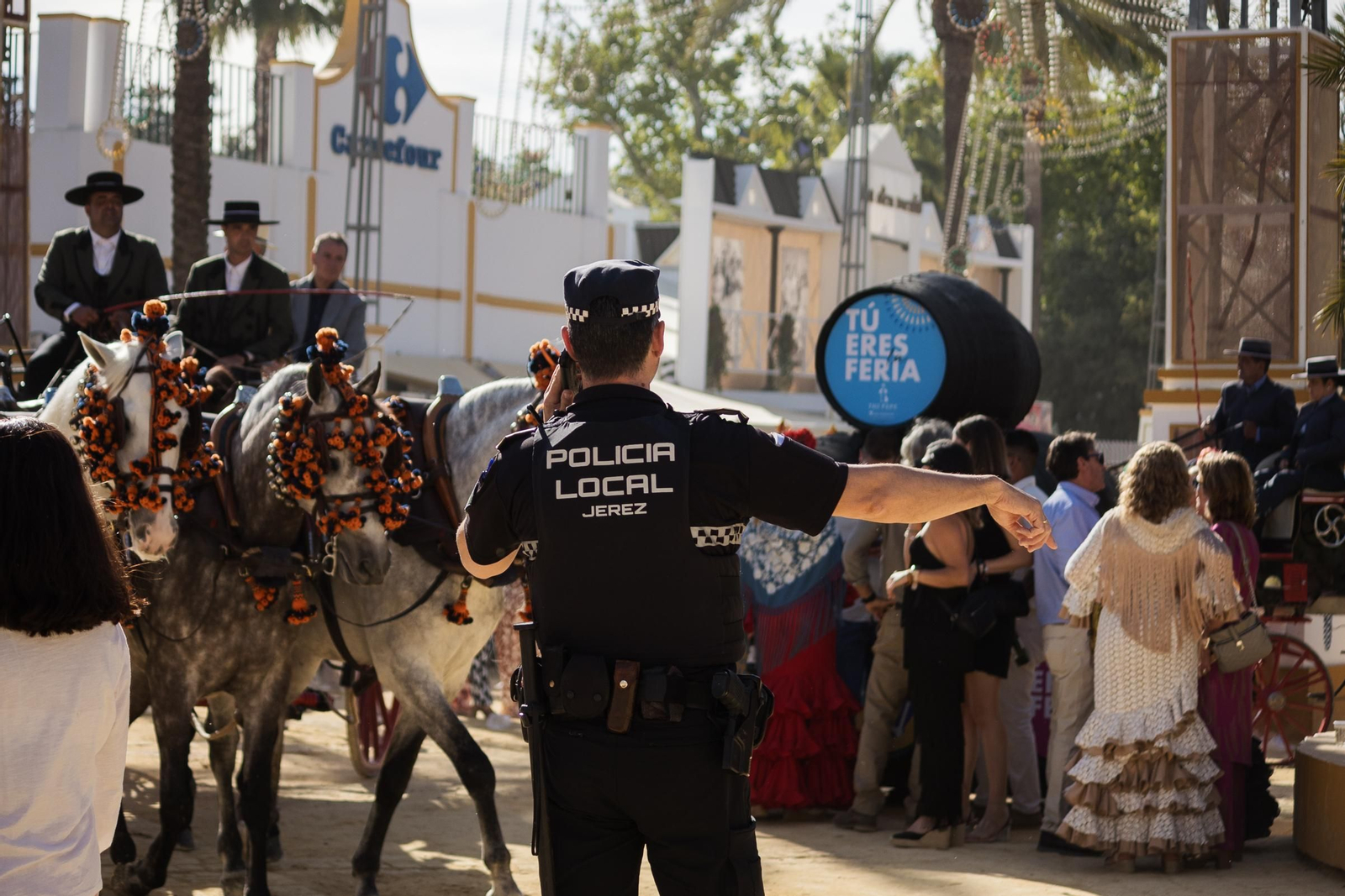 Imágenes del ambiente el martes en la Feria de Jerez 2024