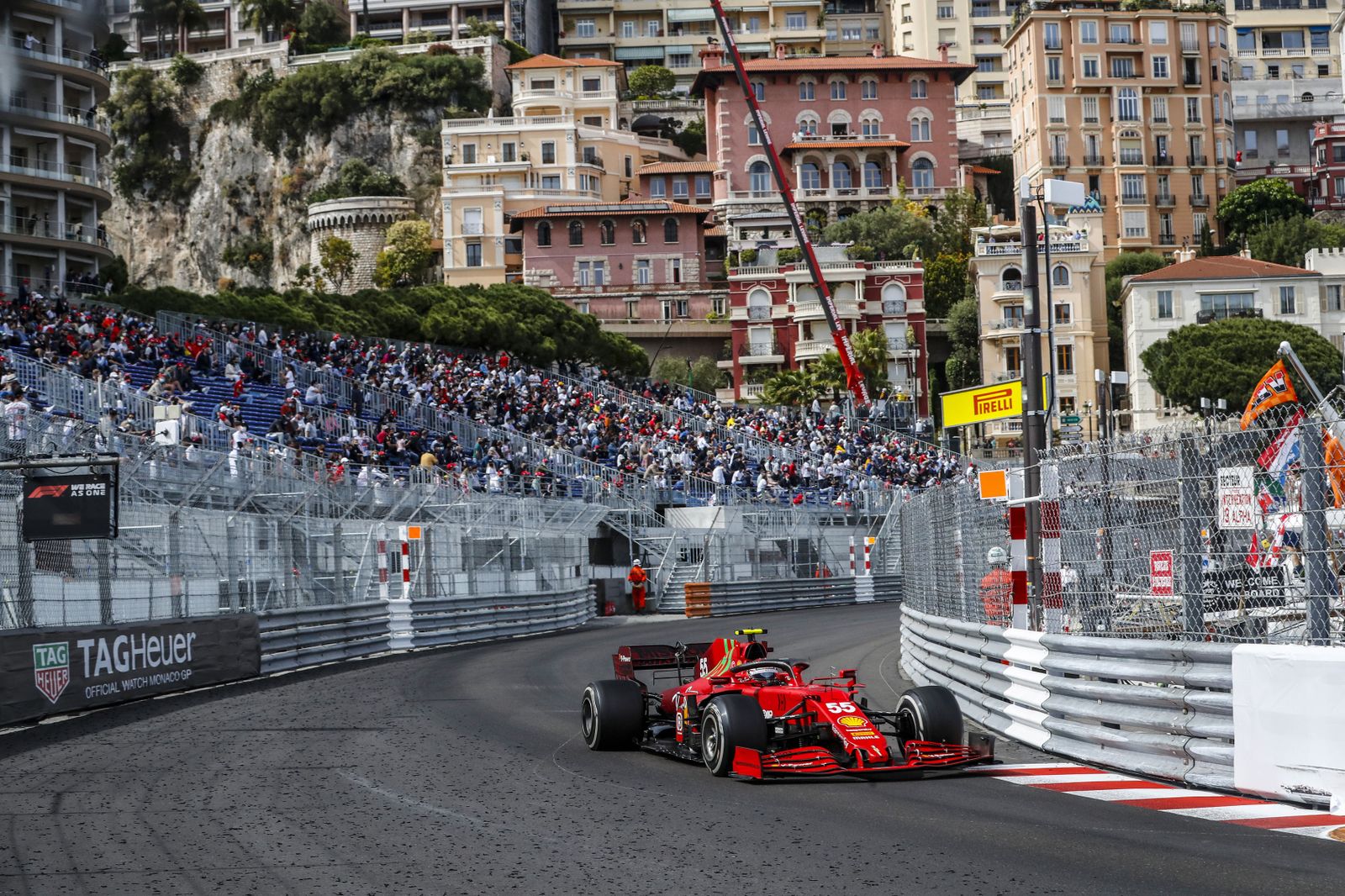 Carlos Sainz fue segundo el año pasado en Montecarlo ya con Ferrari.