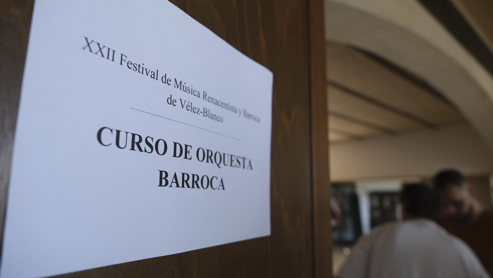 Curso de orquesta barroca en el Festival de Música Renacentista y Barroca de Vélez Blanco-Festimuvb 2023