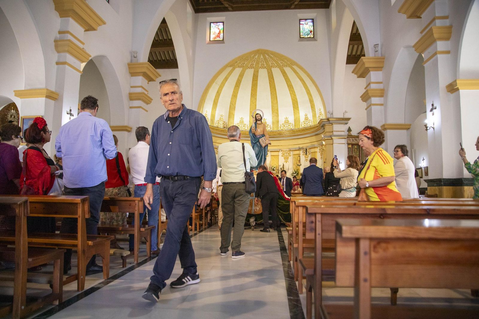 Las imágnes de la misa y procesión en honor a San Marcos en El Ejido