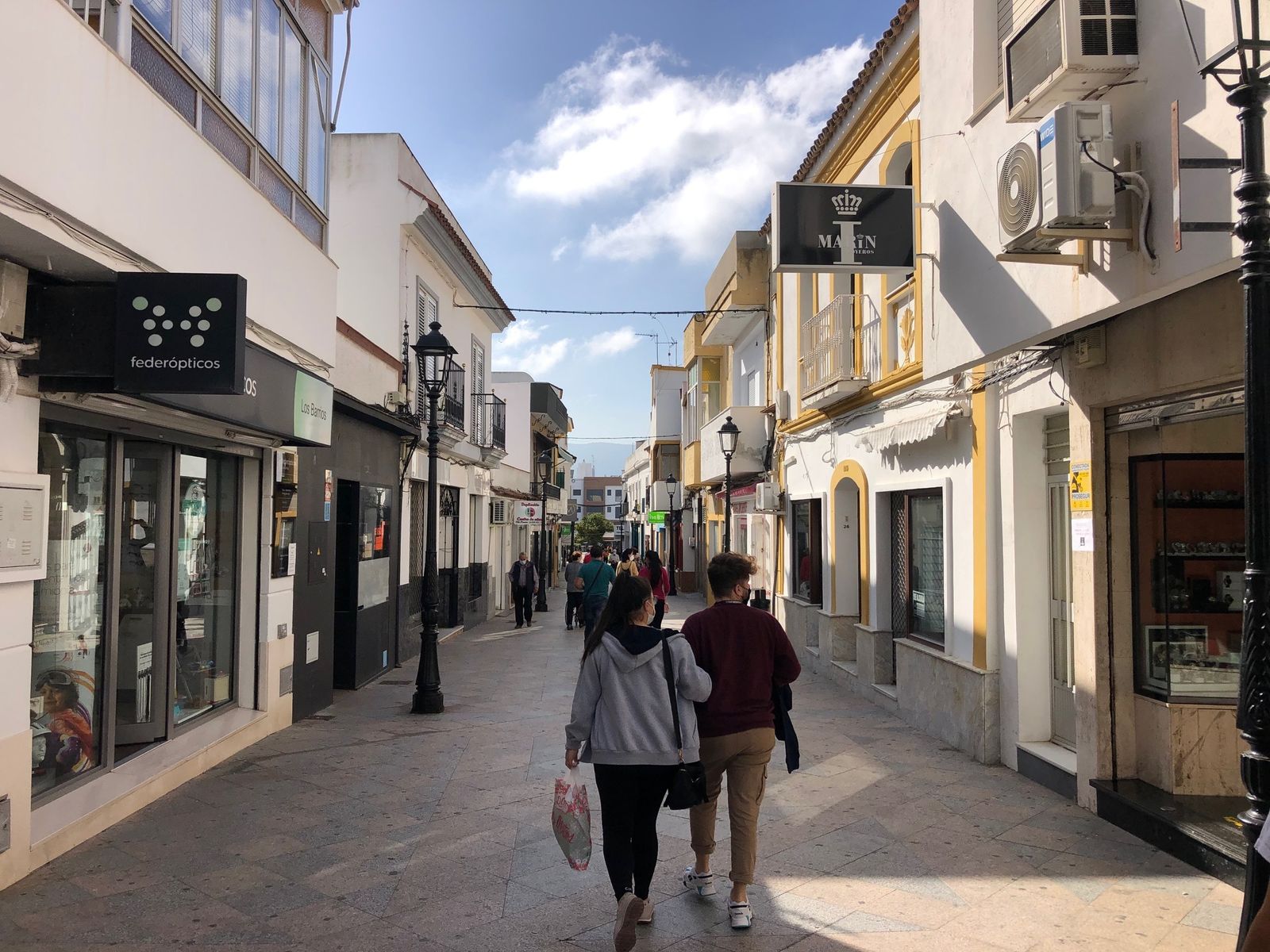 La céntrica calle La Plata.