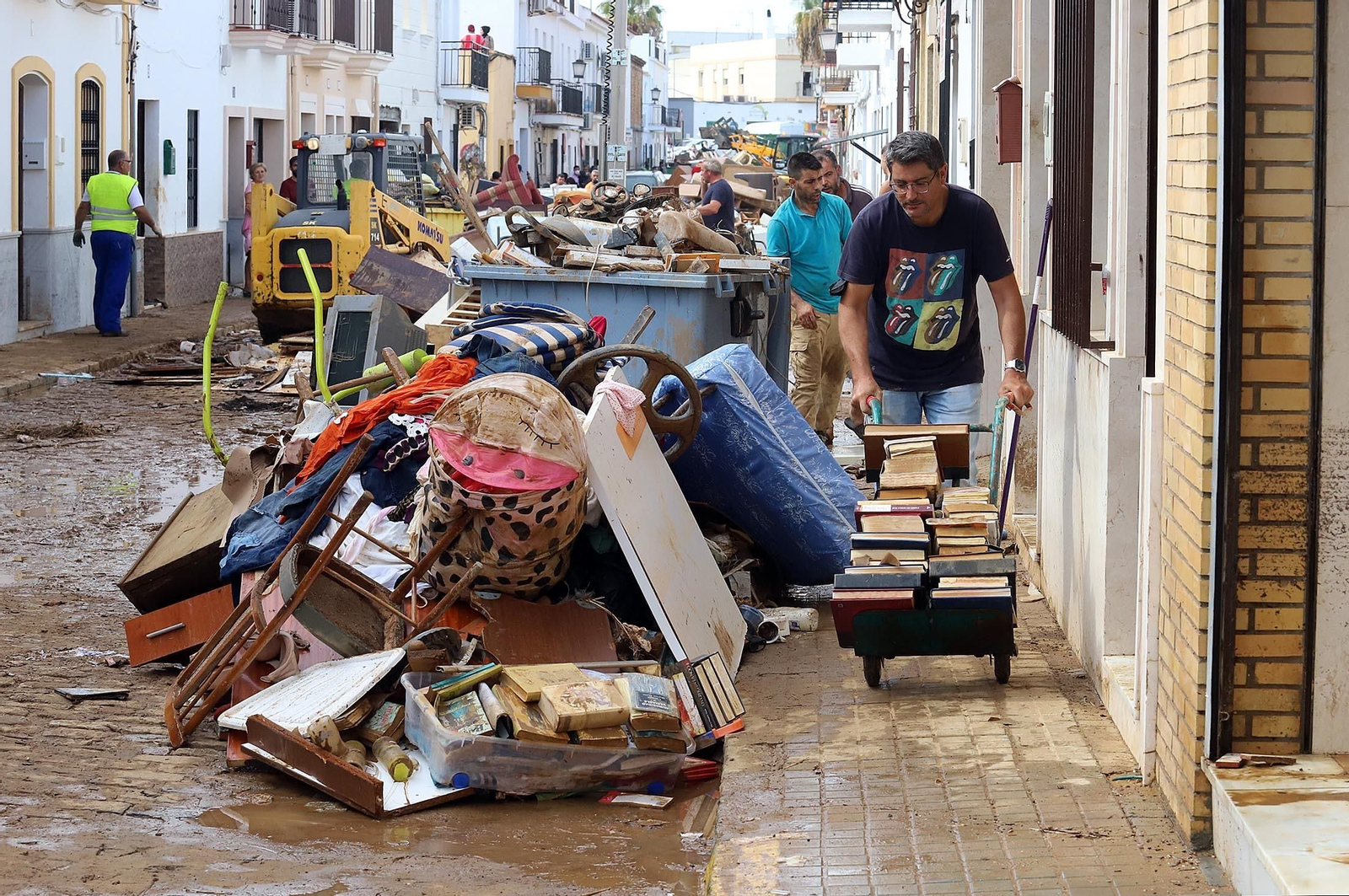 Imágenes de los destrozos provocados por el temporal en Lepe