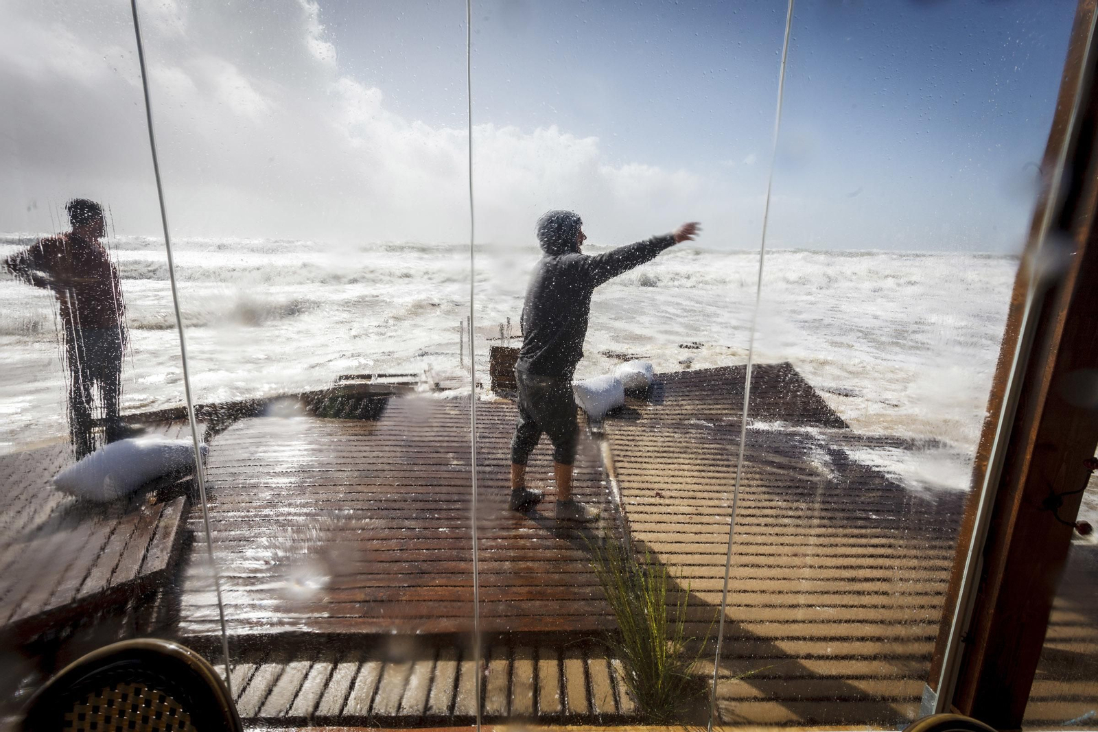 Efectos del temporal en Cádiz