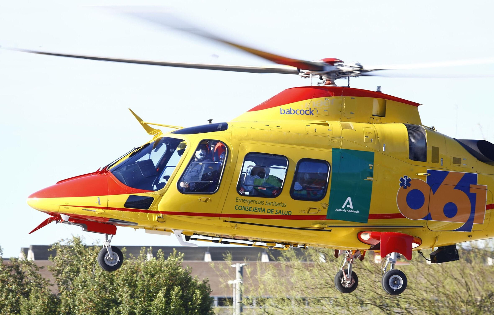 Helicóptero del 061.