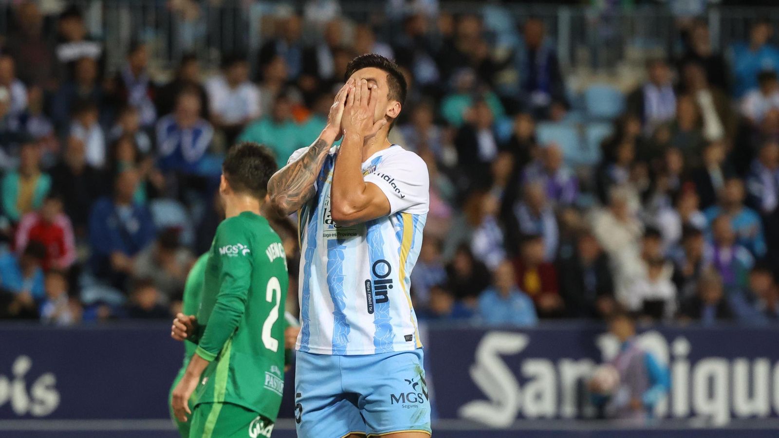 Las mejores fotos del Málaga CF-Racing de Santander