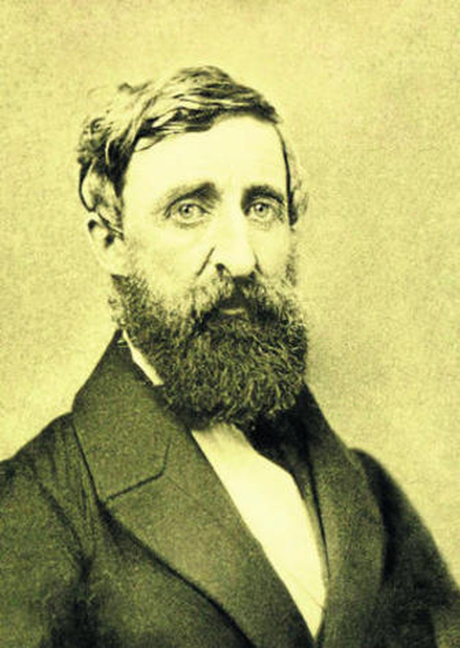 Henry David Thoreau retratado por E.S. Dunshee en 1861, un año antes de su muerte.