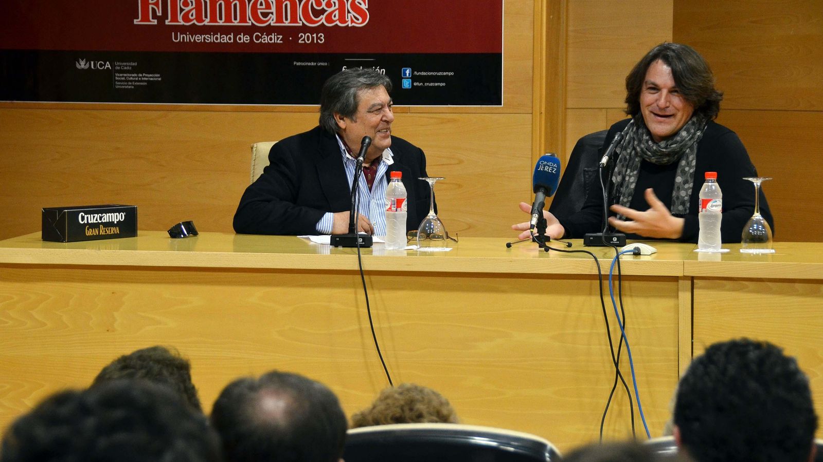 Pedro Peña y su hijo David, en el ciclo Presencias Flamencas de la UCA.