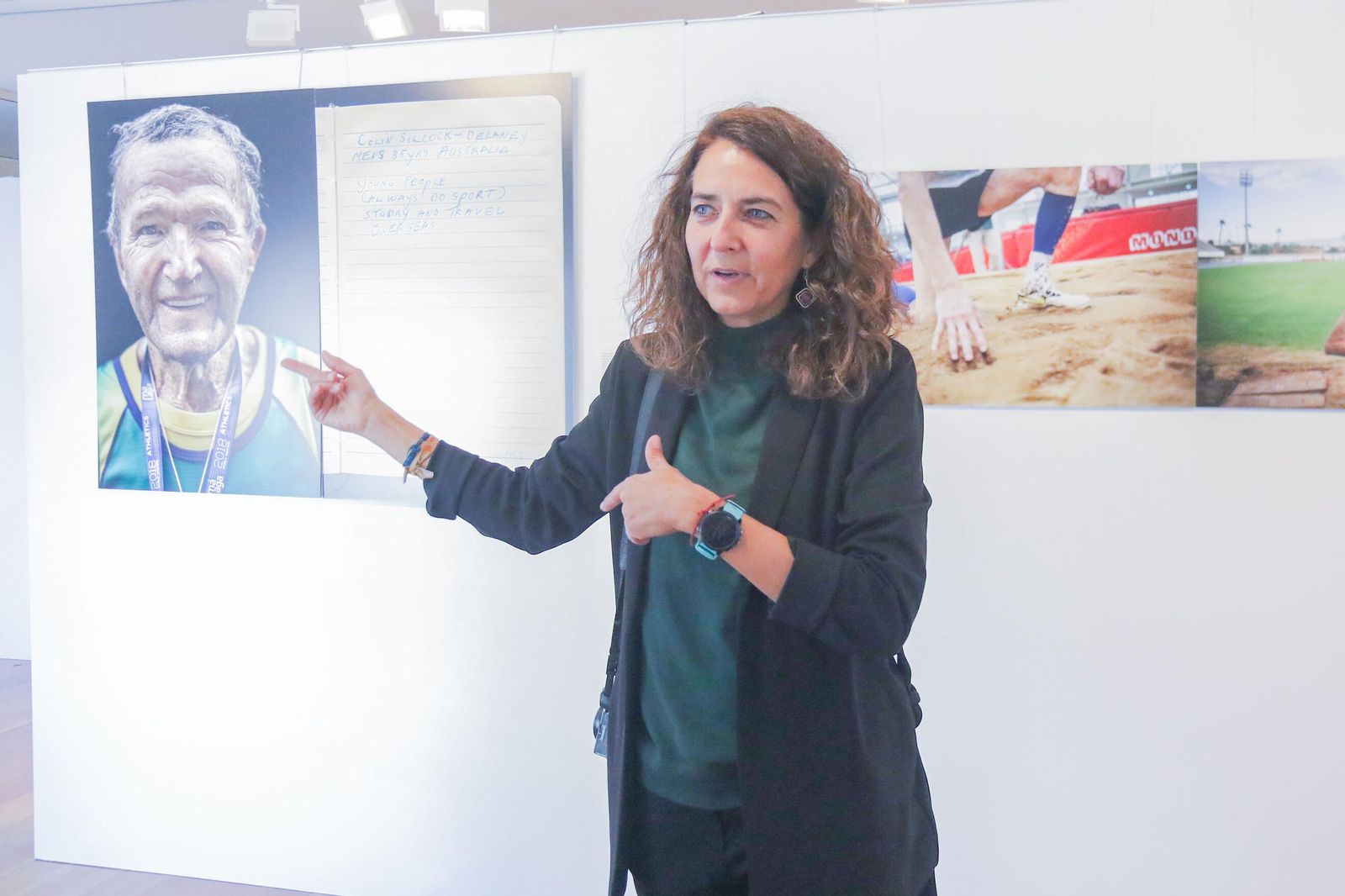 Susana Girón muestra su mirada al deporte de más de 65 en la Sala Zaida