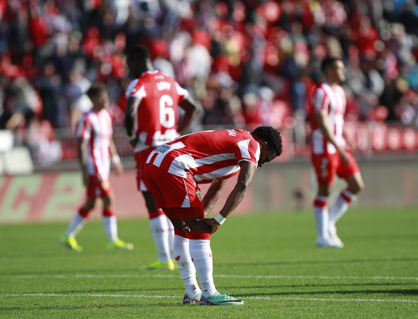 Las mejores imágenes del partido de fútbol U.D. Almería-Girona F.C.
