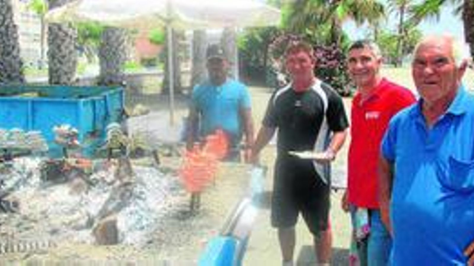 El Piliki, con sus hijos