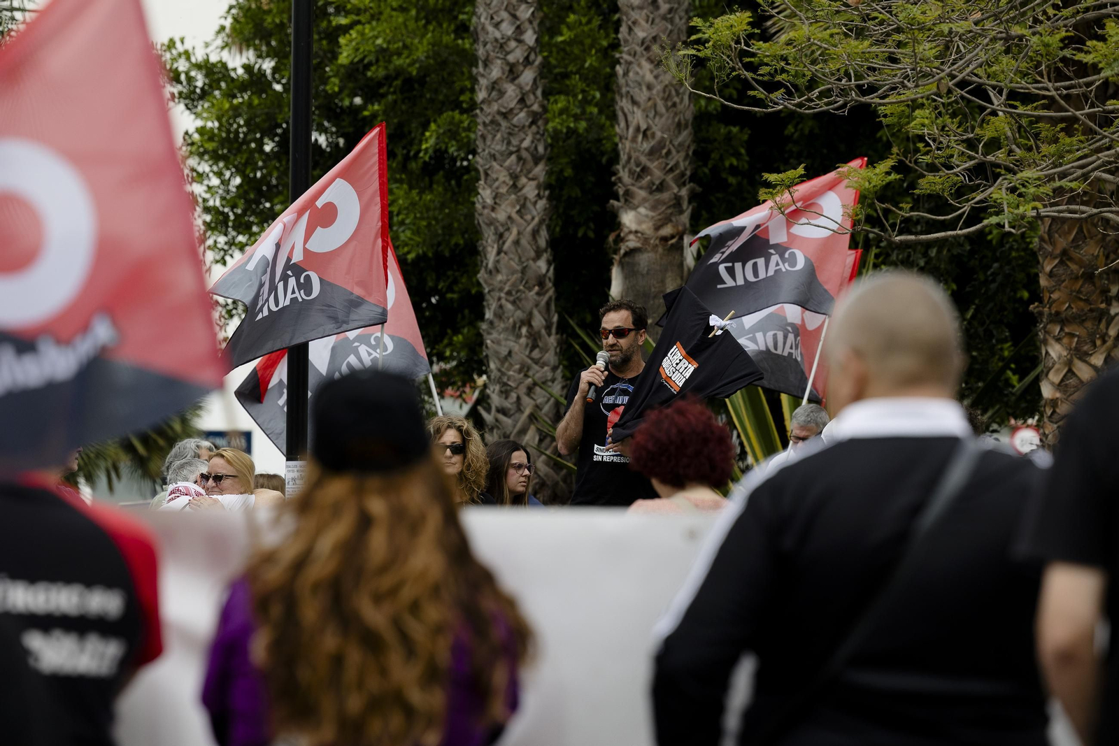 Imágenes de la manifestación del 1 de Mayo en Cádiz