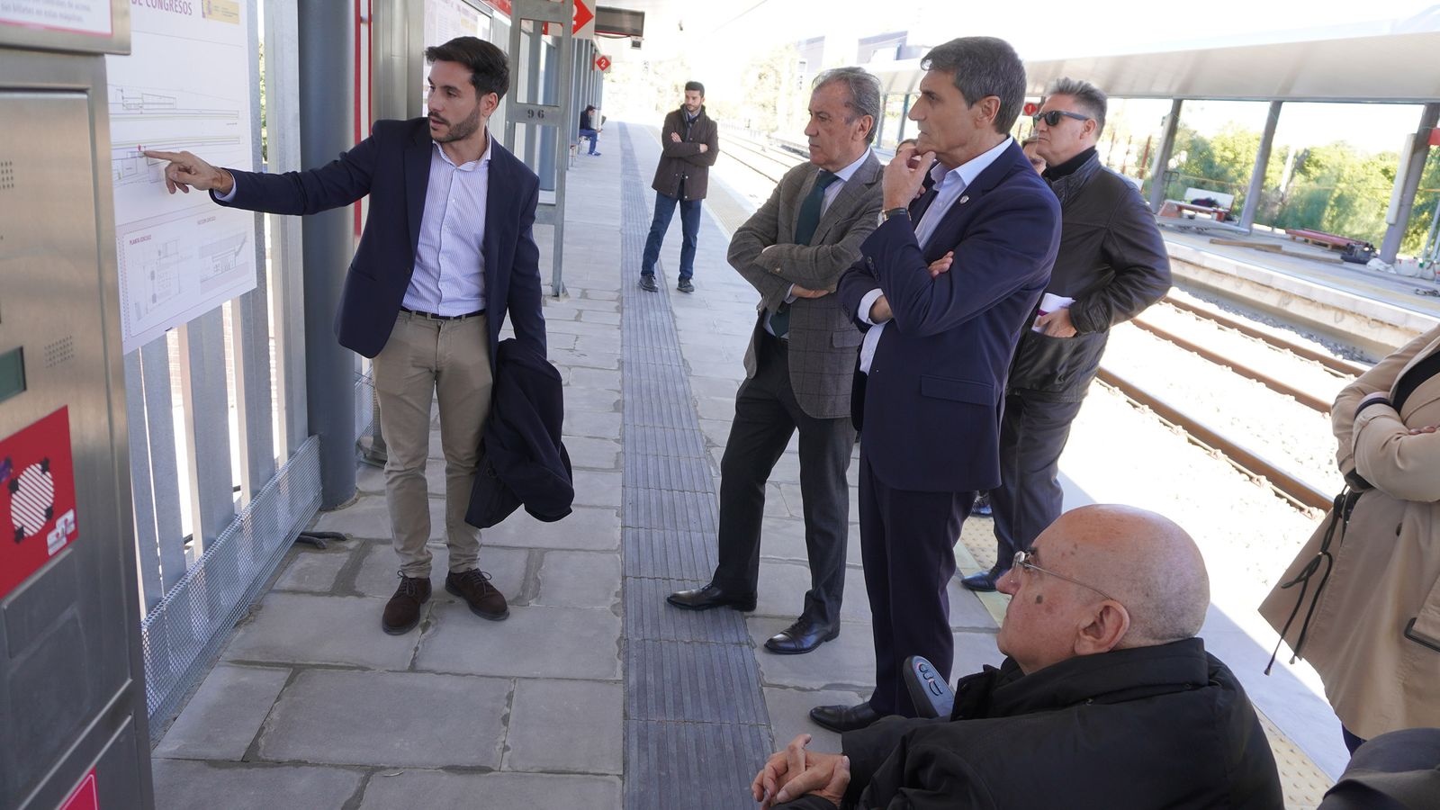Visita a las obras de la estación Palacio de Congresos-Sevilla Este.