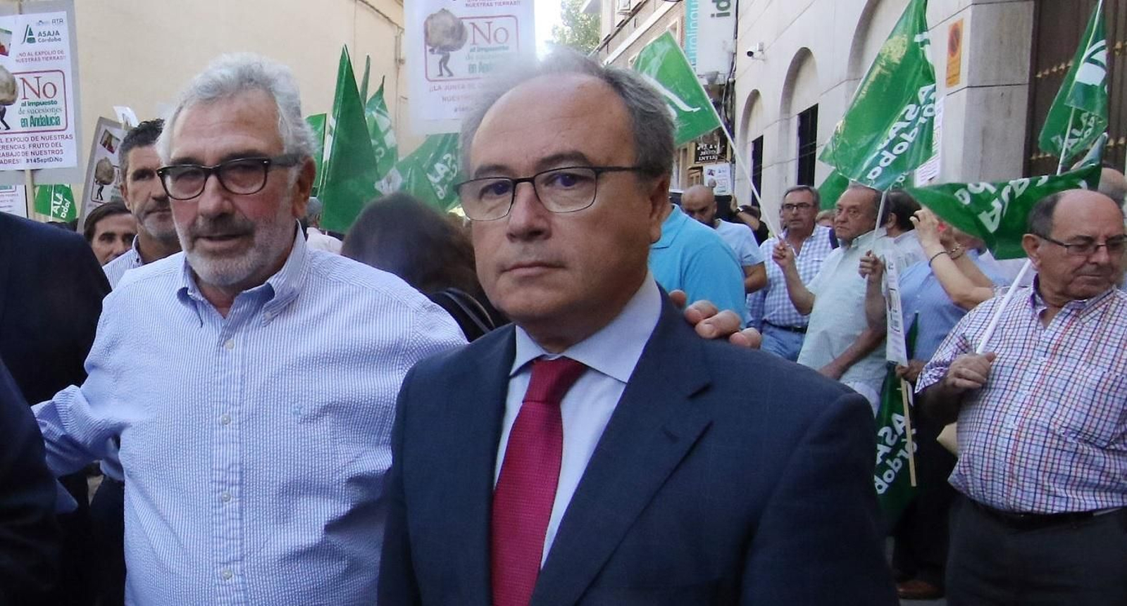 Fernández de Mesa y Díaz, en una concentración.